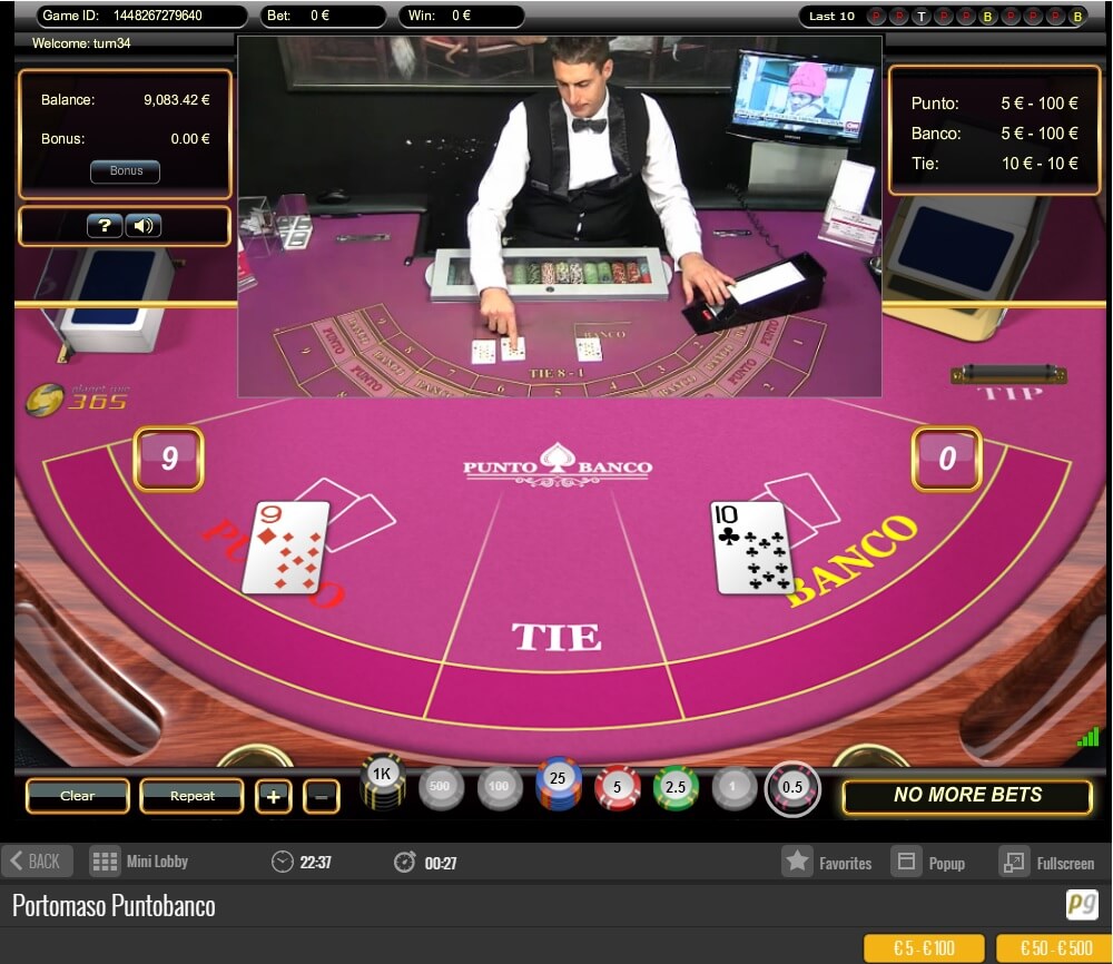 portomaso casino baccarat